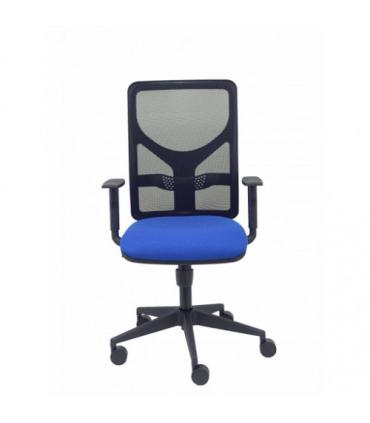SILLA MODELO MOTILLA MALLA NEGRA BRAZO REGULABLE ASIENTO BALI AZUL PIQUERAS Y CRESPO 21SBALI229B10