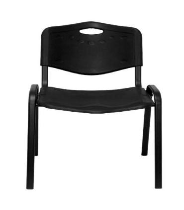 PACK 4 SILLAS CONFIDENTE MODELO ROBLEDO PLÁSTICO NEGRO PIQUERAS Y CRESPO PACK426INE