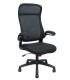 SILLA OPTI524 RESPALDO MALLA NEGRO Y ASIENTO TELA FOROL BY PIQUERAS Y CRESPO 524BM840A840RN