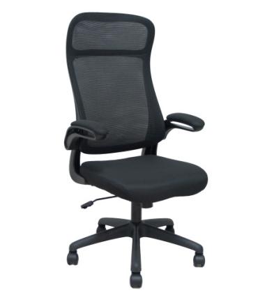 SILLA OPTI524 RESPALDO MALLA NEGRO Y ASIENTO TELA FOROL BY PIQUERAS Y CRESPO 524BM840A840RN