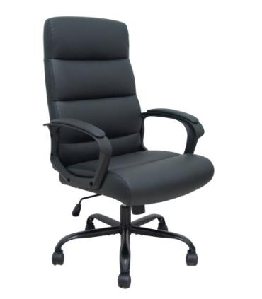 SILLÓN OPTI545 SIMILPIEL NEGRO BASE METÁLICA NEGRA FOROL BY PIQUERAS Y CRESPO 545BSP840