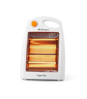 Orbegozo BP 5007 Estufa de Cuarzo Compacta - Calor Intenso y Uniforme por Radiacion - 2 Niveles de Potencia - Sistema de Segurid