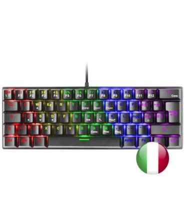 Mars Gaming MK60 Teclado Gaming Mecanico - Ultra-compacto 60% - Iluminacion RGB - Switches Antipolvo - Teclas Imborrables - Anti