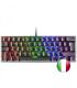 Mars Gaming MK60 Teclado Gaming Mecanico - Ultra-Compacto 60% - Switches Antipolvo - Iluminacion RGB - Teclas Imborrables - Anti