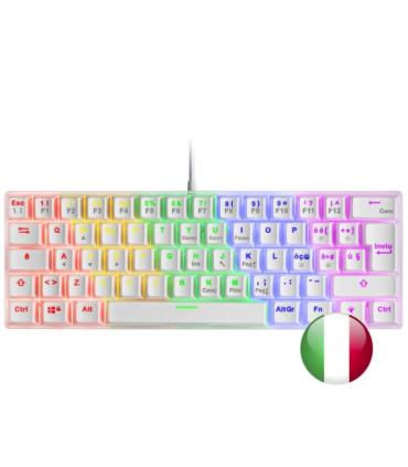 Mars Gaming MK60 Teclado Gaming Mecanico - Ultra-compacto 60% - Iluminacion RGB - Switches Antipolvo - Teclas Imborrables - Mult