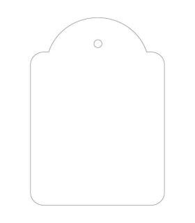 Apli Etiquetas Colgantes Blancas 50 x 70mm 400 U