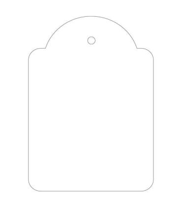 Apli Etiquetas Colgantes Blancas 50 x 70mm 400 U