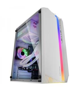 Mars Gaming MC-S1 Caja Compacta Gaming - Iluminacion ARGB 12 Modos - Ventilador FRGB Incluido - Ventana Lateral Completa - Compa