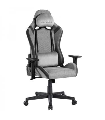 Mars Gaming MGC-PRO Silla Gaming - Fabric Transpirable - Cojines Soft-Touch - Reposabrazos 2D - Respaldo Reclinable - Base de Ac