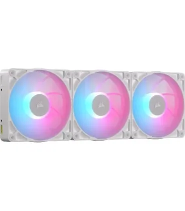 VENTILADOR CAJA CORSAIR RX RGB MAX Series, iCUE LINK RX120 RGB MAX White, 120mm RGB Fan, Triple Fan Kit CO-9051038-WW