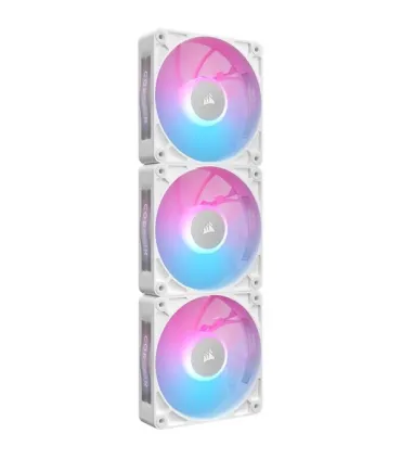 VENTILADOR CAJA CORSAIR RX RGB MAX Series, iCUE LINK RX120 RGB MAX White, 120mm RGB Fan, Triple Fan Kit CO-9051038-WW