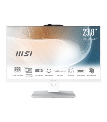 MSI Modern AM242P 12M Intel® Core™ i5 i5-1235U 60,5 cm (23.8") 1920 x 1080 Pixeles PC todo en uno 16 GB DDR4-SDRAM 512 GB SSD Fr