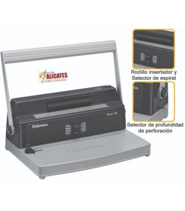 ENCUADERNADORA ESPIRAL METALICA 50R FELLOWES 5600501