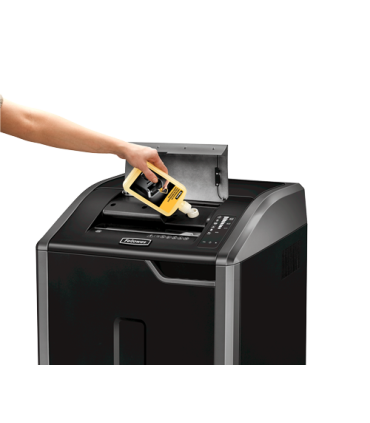 Fellowes 425Ci triturador de papel Corte cruzado 30 cm Negro, Plata