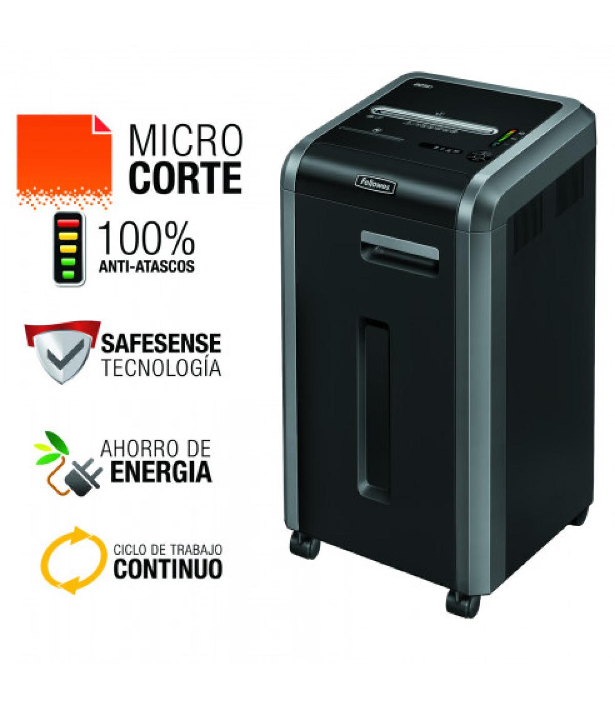 DESTRUCTORA FELLOWES MICROCORTE 225MI FELLOWES 4620101