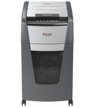 Rexel Optimum AutoFeed+ 225X triturador de papel Corte cruzado 55 dB 23 cm Negro, Gris