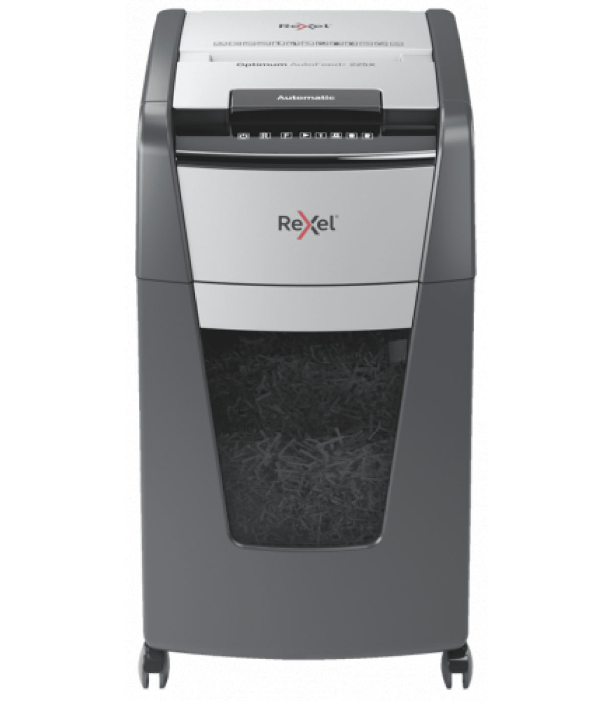 Rexel Optimum AutoFeed+ 225X triturador de papel Corte cruzado 55 dB 23 cm Negro, Gris