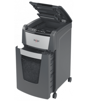 Rexel Optimum AutoFeed+ 225X triturador de papel Corte cruzado 55 dB 23 cm Negro, Gris