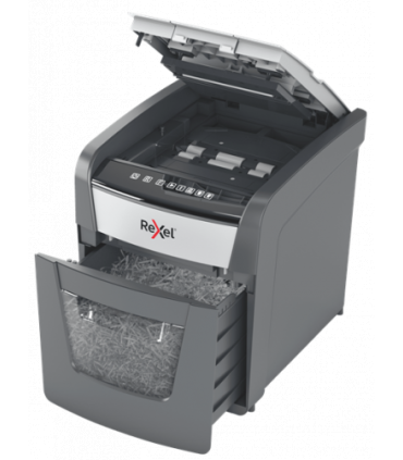 Rexel Optimum AutoFeed+ 50X triturador de papel Corte cruzado 55 dB 22 cm Negro, Gris
