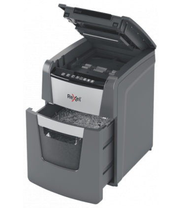 Rexel Optimum AutoFeed+ 100X triturador de papel Corte cruzado 55 dB 22 cm Negro, Gris