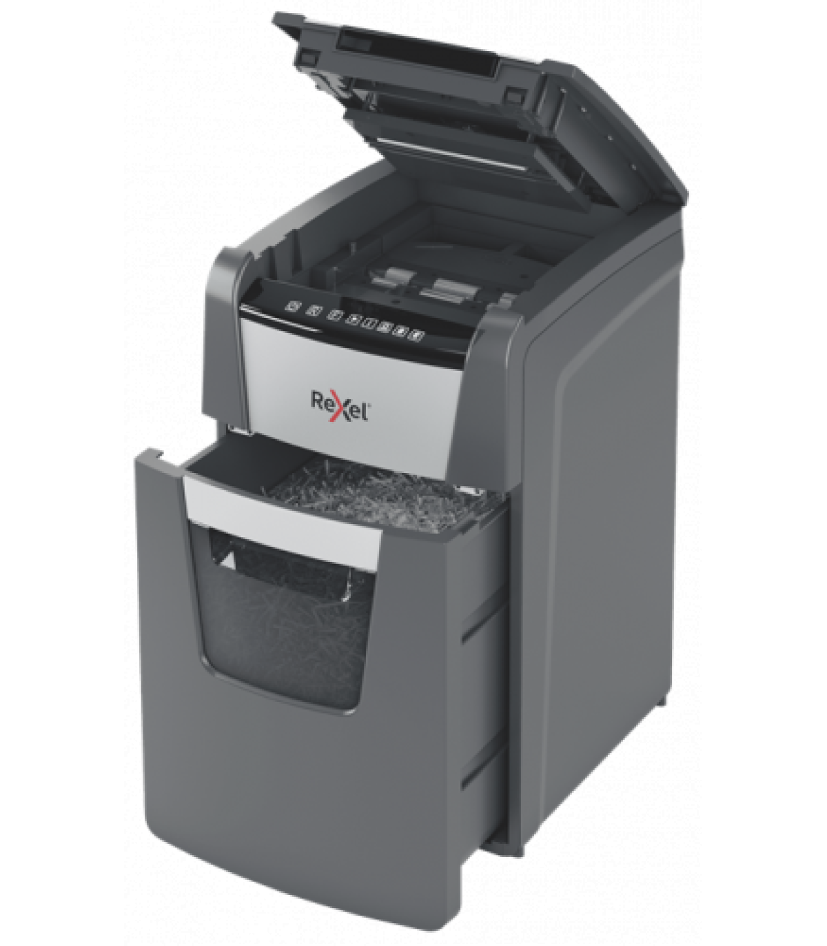 Rexel Optimum AutoFeed+ 150X A triturador de papel Corte cruzado 55 dB 22 cm Negro, Gris