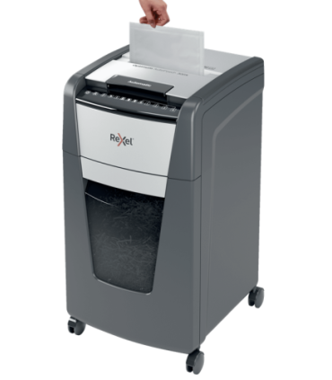 Rexel Optimum AutoFeed+ 300X triturador de papel Corte cruzado 55 dB 23 cm Negro, Plata