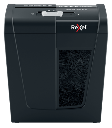 Rexel Secure S5 triturador de papel Corte en tiras 70 dB Negro
