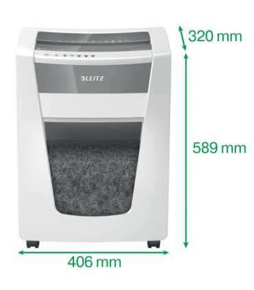 DESTRUCTORA LEITZ IQ OFFICE PRO P4, BLANCO/PLATA LEITZ 80060000