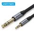 Vention Cable de Conexion Stereo - Jack 3.5mm a Jack 6.3mm - Contactos Dorados - Hilo de Cobre Estañado - Aislamiento PVC - Colo