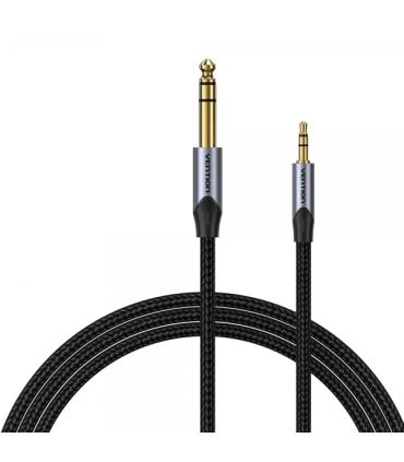 Vention Cable Estereo Jack 3.5 Macho a Jack 6.3 Macho - 3m - Color Gris