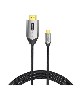 Vention Cable USB-C a HDMI 4K - Resolucion 4K@60Hz - Plug & Play - Conectores chapados en oro - Color Negro