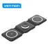 Vention FGG Plataforma de Carga Inalambrica 3 en 1 con MagSafe - Carga Rapida 15W - Luz Nocturna LED - Color Negro