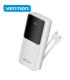Vention Power Bank 20.000mAh - Multiples interfaces USB - Carga rapida - Cable USB-C incluido - Color Blanco