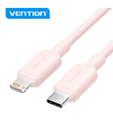 Vention Cable USB 2.0 Tipo C a Lightning - Niquelado - 27W - 3A - Color Rosa