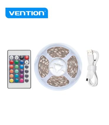 Vention Luces LED RGB Control Remoto - Carga USB - Facil Instalacion y Uso - Color Varios