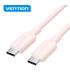 Vention Cable USB - Conector Niquelado - Potencia 60W - Corriente Max. 3A - Color Rosa