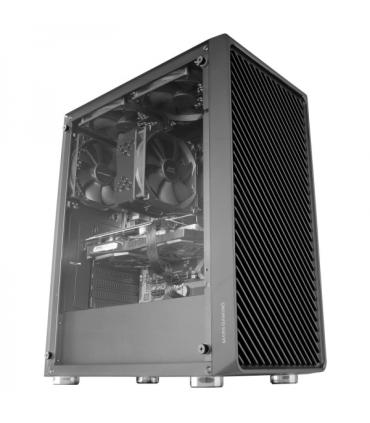 Mars Gaming MC-3000 Caja Aerodinamica - 4 Ventiladores FDB Silenciosos - Soporte para 6 Ventiladores - Amplio Espacio Interno ..