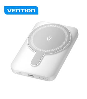 Vention PowerBank 5000mAh Magnetico Inalambrico - USB-C Dual - 20W - Display Luminoso - Carga Rapida - Material Resistente - Col