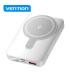 Vention Powerbank Inalambrico Magnetico 10000 mAh - Pantalla LED - Carga Rapida 22.5 W - USB-C/Lightning/USB-A - Color Blanco