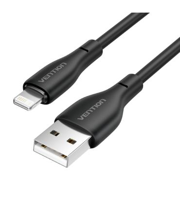 Vention Cable de Carga USB-A/Lightning - TPE Duradero - Transferencia 480Mbps - Alimentacion 2A - Potencia 10W Max - Color Negro