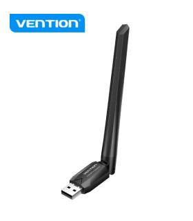 Vention KDUB0 Adaptador USB Wi-Fi AC650 - Dual Band - Antena 6dBi - Conexion Rapida y Estable - Facil Instalacion - Color Negro