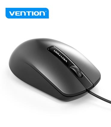 Vention KTA Raton USB-A - 3 Botones - DPI 1200 - Materiales PVC y ABD - Color Negro