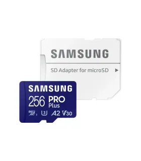 Samsung PRO Plus Tarjeta Micro SDXC 256GB UHS-I U3 A2 V30 Clase 10 con Adaptador SD