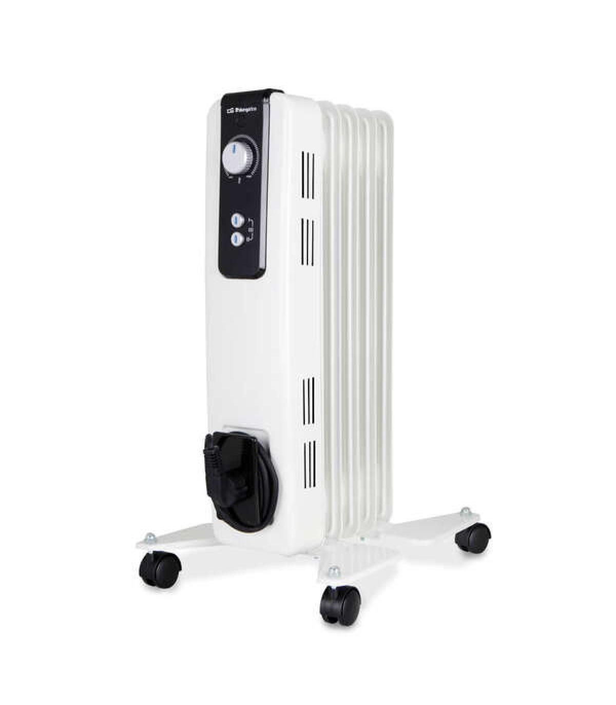 Orbegozo RH Compacto Radiador de Aceite - Potente y Silencioso - 2 Niveles de Potencia - Termostato Regulable - Seguridad Garant