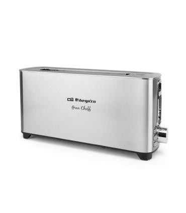 Orbegozo TO 6030 Tostadora de Ranura Larga - Potente y Versatil Tostador con 6 Niveles de Tostado - Funciones de Recalentamiento