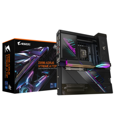 GIGABYTE Z890 AORUS XTREME AI TOP Placa Base - Compatible con CPUs Intel Core Ultra (Serie 2), VRM de 22+1+2 fases, hasta 9500MH