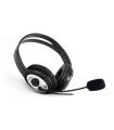 Coolbox CoolChat 3.5 Auriculares con Microfono - Diadema Ajustable - Almohadillas Acolchadas - Control de Volumen - Cable de 2m 