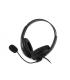 Coolbox CoolChat U1 Auriculares con Microfono - Diadema Ajustable - Almohadillas Acolchadas - Control de Volumen - Cable de 2m..