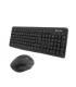 Coolbox KTR-02W Pack Inalambrico USB Teclado Teclas + Raton 1600dpi Ergonómico - Teclas silencionas - Color Negro