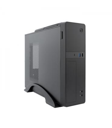 Coolbox T310 Slim Caja Torre MicroATX - Tamaño Disco Soportado 3.5", 2.5" - USB-A 3.0, USB-C y Audio + Fuente de Alimentación